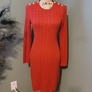 Talbots cable knit stretchy dress